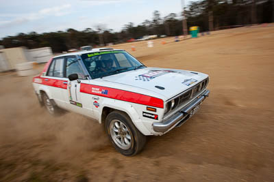 7;1979-Datsun-Stanza;29-November-2019;7;Alpine-Rally;Australia;Bairnsdale-Speedway;C1;Datsun;East-Gippsland;Gippsland;Hugh-Reardon‒Smith;Rally;Ryan-Smart;VIC;auto;classic;historic;motorsport;racing;vintage;wide-angle