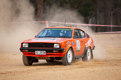 9;1977-Plymouth-Fire-Arrow;29-November-2019;9;Alpine-Rally;Australia;Bairnsdale-Speedway;C2;David-Guest;East-Gippsland;Gippsland;Kade-Barrett;Plymouth;Rally;VIC;auto;classic;historic;motorsport;racing;super-telephoto;vintage