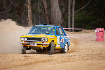 10;10;1971-Datsun-1600;29-November-2019;Alpine-Rally;Australia;Bairnsdale-Speedway;CRC;Carl-Stewart;Datsun;East-Gippsland;Gippsland;Matthew-James;Rally;VIC;auto;classic;historic;motorsport;racing;super-telephoto;vintage
