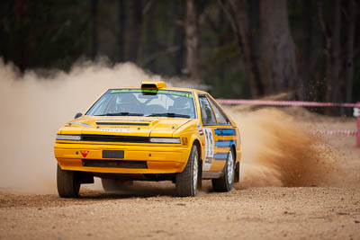 15;15;1984-Nissan-Gazelle;29-November-2019;Alpine-Rally;Andrew-Travis;Australia;Bairnsdale-Speedway;CRC;David-Travis;East-Gippsland;Gippsland;Nissan;Rally;VIC;auto;classic;historic;motorsport;racing;super-telephoto;vintage