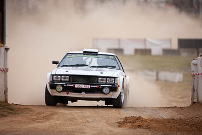 17;17;1979-Toyota-Celica-RA40;29-November-2019;Alpine-Rally;Australia;Bairnsdale-Speedway;C1;Catriona-Kelly;Clay-Badenoch;East-Gippsland;Gippsland;Rally;Toyota;VIC;auto;classic;historic;motorsport;racing;super-telephoto;vintage
