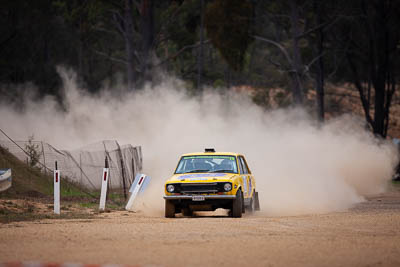 20;1971-Datsun-1600;20;29-November-2019;Alpine-Rally;Australia;Bairnsdale-Speedway;C2;Datsun;East-Gippsland;Gippsland;Michael-Valantine;Rally;Timothy-Valantine;VIC;auto;classic;historic;motorsport;racing;super-telephoto;vintage