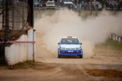 25;1994-Nissan-Sunny-GTi;25;29-November-2019;Alpine-Rally;Australia;Bairnsdale-Speedway;Daniel-Willson;East-Gippsland;Gippsland;Lee-Peterson;Nissan;P20;Rally;VIC;auto;classic;historic;motorsport;racing;super-telephoto;vintage