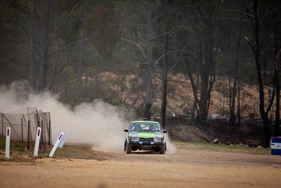 27;1974-Saab-99-EMS;27;29-November-2019;Alpine-Rally;Australia;Bairnsdale-Speedway;East-Gippsland;Gippsland;Kent-Lawrence;Nathan-Long;P81;Rally;Saab;VIC;auto;classic;historic;motorsport;racing;super-telephoto;vintage