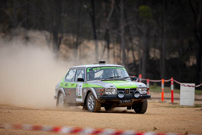 27;1974-Saab-99-EMS;27;29-November-2019;Alpine-Rally;Australia;Bairnsdale-Speedway;East-Gippsland;Gippsland;Kent-Lawrence;Nathan-Long;P81;Rally;Saab;VIC;auto;classic;historic;motorsport;racing;super-telephoto;vintage