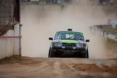 27;1974-Saab-99-EMS;27;29-November-2019;Alpine-Rally;Australia;Bairnsdale-Speedway;East-Gippsland;Gippsland;Kent-Lawrence;Nathan-Long;P81;Rally;Saab;VIC;auto;classic;historic;motorsport;racing;super-telephoto;vintage