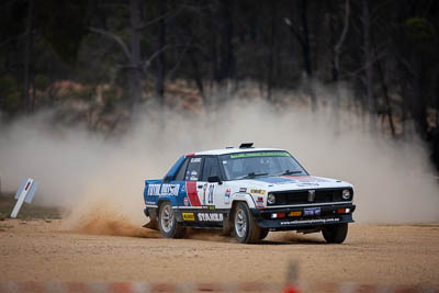 28;1979-Datsun-Stanza;28;29-November-2019;Alpine-Rally;Australia;Bairnsdale-Speedway;C1;Darryn-Snooks;Datsun;East-Gippsland;Gippsland;Michael-Foreshew;Rally;VIC;auto;classic;historic;motorsport;racing;super-telephoto;vintage