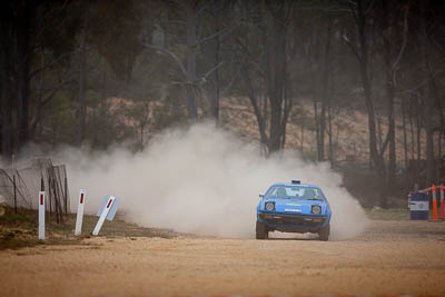 24;1980-Triumph-TR8;24;29-November-2019;Alpine-Rally;Australia;Bairnsdale-Speedway;C1;East-Gippsland;Gippsland;Guy-Ruggles;Matthew-Ruggles;Rally;Triumph;VIC;auto;classic;historic;motorsport;racing;super-telephoto;vintage