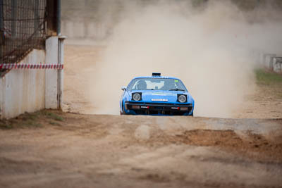 24;1980-Triumph-TR8;24;29-November-2019;Alpine-Rally;Australia;Bairnsdale-Speedway;C1;East-Gippsland;Gippsland;Guy-Ruggles;Matthew-Ruggles;Rally;Triumph;VIC;auto;classic;historic;motorsport;racing;super-telephoto;vintage