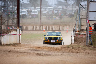 32;1977-Datsun-200B;29-November-2019;32;Alpine-Rally;Australia;Bairnsdale-Speedway;Darkie-Barr-Smith;Datsun;East-Gippsland;Gippsland;Jono-Forrest;P81;Rally;VIC;auto;classic;historic;motorsport;racing;super-telephoto;vintage