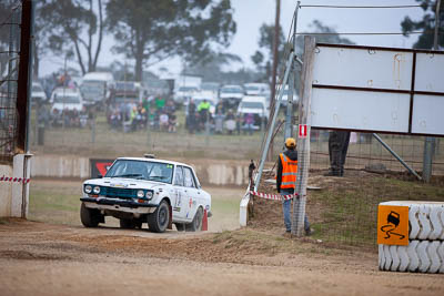 34;1970-Datsun-1600;29-November-2019;34;Alpine-Rally;Australia;Bairnsdale-Speedway;Dane-Booker;Datsun;East-Gippsland;Gippsland;Jeff-Davies;P81;Rally;VIC;auto;classic;historic;motorsport;racing;super-telephoto;vintage