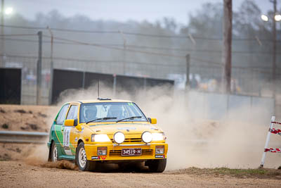 36;1986-Suzuki-Swift-GTI-Mk1;29-November-2019;36;Alpine-Rally;Australia;Bairnsdale-Speedway;Deborah-Saltmarsh;East-Gippsland;Gippsland;P20;Rally;Suzuki;Tim-Sullivan;VIC;auto;classic;historic;motorsport;racing;super-telephoto;vintage