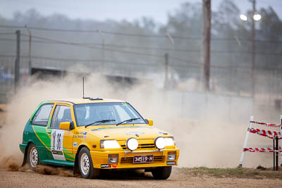 36;1986-Suzuki-Swift-GTI-Mk1;29-November-2019;36;Alpine-Rally;Australia;Bairnsdale-Speedway;Deborah-Saltmarsh;East-Gippsland;Gippsland;P20;Rally;Suzuki;Tim-Sullivan;VIC;auto;classic;historic;motorsport;racing;super-telephoto;vintage