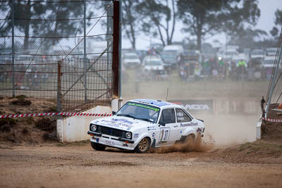 37;29-November-2019;37;Alpine-Rally;Australia;Bairnsdale-Speedway;Ben-Richards;C1;David-Hills;East-Gippsland;Ford;Ford-Escort-RS1800;Gippsland;Rally;VIC;auto;classic;historic;motorsport;racing;super-telephoto;vintage