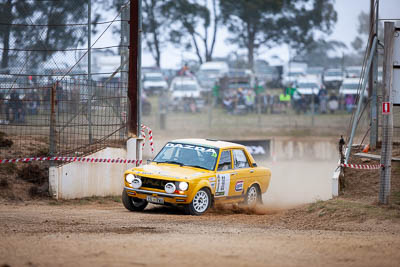 38;1970-Datsun-1600-Dazda;29-November-2019;38;Alpine-Rally;Australia;Bairnsdale-Speedway;C3;Datsun;East-Gippsland;Gippsland;John-Ludlam;Michael-Wood;Rally;VIC;auto;classic;historic;motorsport;racing;super-telephoto;vintage