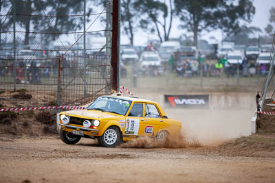 38;1970-Datsun-1600-Dazda;29-November-2019;38;Alpine-Rally;Australia;Bairnsdale-Speedway;C3;Datsun;East-Gippsland;Gippsland;John-Ludlam;Michael-Wood;Rally;VIC;auto;classic;historic;motorsport;racing;super-telephoto;vintage