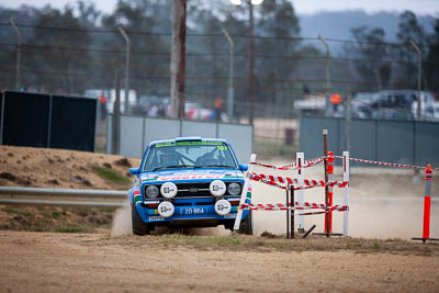 107;107;1976-Ford-Escort-RS1800;29-November-2019;Alpine-Rally;Australia;Bairnsdale-Speedway;C1;Claire-Buccini;East-Gippsland;Ford;Gippsland;Keith-Fackrell;Rally;VIC;auto;classic;historic;motorsport;racing;super-telephoto;vintage