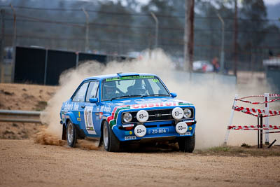 107;107;1976-Ford-Escort-RS1800;29-November-2019;Alpine-Rally;Australia;Bairnsdale-Speedway;C1;Claire-Buccini;East-Gippsland;Ford;Gippsland;Keith-Fackrell;Rally;VIC;auto;classic;historic;motorsport;racing;super-telephoto;vintage