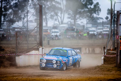 107;107;1976-Ford-Escort-RS1800;29-November-2019;Alpine-Rally;Australia;Bairnsdale-Speedway;C1;Claire-Buccini;East-Gippsland;Ford;Gippsland;Keith-Fackrell;Rally;VIC;auto;classic;historic;motorsport;racing;super-telephoto;vintage