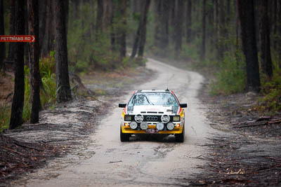 30-November-2019;Alpine-Rally;Audi-Quattro;Australia;Demo-2;Doug-Fernie;Gippsland;Hilary-Evans;Rally;VIC;auto;classic;historic;motorsport;racing;special-stage;super-telephoto;vintage