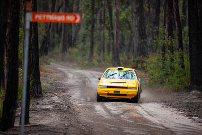 15;15;1984-Nissan-Gazelle;30-November-2019;Alpine-Rally;Andrew-Travis;Australia;CRC;David-Travis;Gippsland;Nissan;Rally;VIC;auto;classic;historic;motorsport;racing;special-stage;super-telephoto;vintage