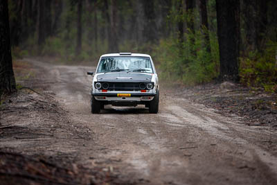 3;3;30-November-2019;Alpine-Rally;Australia;Brendan-Reeves;CRC;Datsun;Datsun-1600;Gippsland;Rally;Rhianon-Gelsomino;VIC;auto;classic;historic;motorsport;racing;special-stage;super-telephoto;vintage