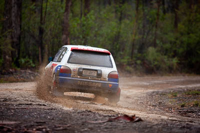 25;1994-Nissan-Sunny-GTi;25;30-November-2019;Alpine-Rally;Australia;Daniel-Willson;Gippsland;Lee-Peterson;Nissan;P20;Rally;VIC;auto;classic;historic;motorsport;racing;special-stage;super-telephoto;vintage