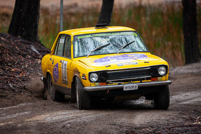 20;1971-Datsun-1600;20;30-November-2019;Alpine-Rally;Australia;C2;Datsun;Gippsland;Michael-Valantine;Rally;Timothy-Valantine;VIC;auto;classic;historic;motorsport;racing;special-stage;super-telephoto;vintage