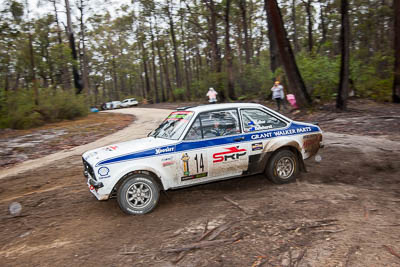 14;14;1976-Ford-Escort-RS1800;30-November-2019;Alpine-Rally;Australia;C1;Ford;Gippsland;Grant-Walker;Rally;Tracey-Dewhurst;VIC;auto;classic;historic;motorsport;racing;special-stage;vintage;wide-angle