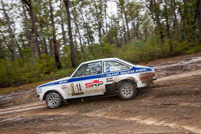 14;14;1976-Ford-Escort-RS1800;30-November-2019;Alpine-Rally;Australia;C1;Ford;Gippsland;Grant-Walker;Rally;Tracey-Dewhurst;VIC;auto;classic;historic;motorsport;racing;special-stage;vintage;wide-angle