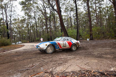 41;1971-Datsun-240Z;30-November-2019;41;Alpine-Rally;Australia;Datsun;Gippsland;P81;Peter-Dimmock;Rally;Russell-Hannah;VIC;auto;classic;historic;motorsport;racing;special-stage;vintage;wide-angle