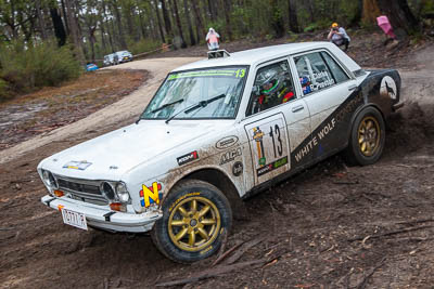 13;13;1972-Datsun-1600;30-November-2019;Alpine-Rally;Australia;CRC;Datsun;Gippsland;Rally;Ryan-Preston;Tom-Clarke;VIC;auto;classic;historic;motorsport;racing;special-stage;vintage;wide-angle