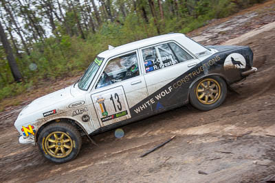 13;13;1972-Datsun-1600;30-November-2019;Alpine-Rally;Australia;CRC;Datsun;Gippsland;Rally;Ryan-Preston;Tom-Clarke;VIC;auto;classic;historic;motorsport;racing;special-stage;vintage;wide-angle