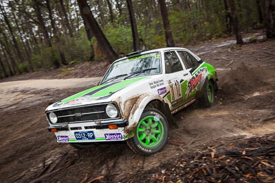 12;12;1976-Ford-Escort-MK2;30-November-2019;Alpine-Rally;Australia;CRC;Ford;Gippsland;Michael-Conway;Nick-Seymour;Rally;Topshot;VIC;auto;classic;historic;motorsport;racing;special-stage;vintage;wide-angle