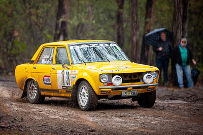 38;1970-Datsun-1600-Dazda;30-November-2019;38;Alpine-Rally;Australia;C3;Datsun;Gippsland;John-Ludlam;Michael-Wood;Rally;VIC;auto;classic;historic;motorsport;racing;special-stage;super-telephoto;vintage