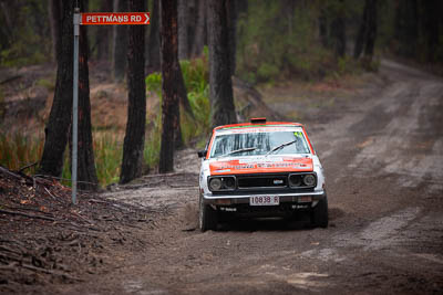 43;1975-Datsun-180B-SSS;30-November-2019;43;Alpine-Rally;Australia;Damien-Hanns;Datsun;Gippsland;P81;Rally;Stephen-Duthie;VIC;auto;classic;historic;motorsport;racing;special-stage;super-telephoto;vintage