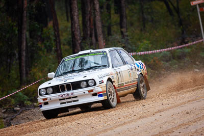 1;1;1983-BMW-320is;30-November-2019;Alpine-Rally;Australia;BMW;Ben-Barker;CRC;Damien-Long;Gippsland;Rally;VIC;auto;classic;historic;motorsport;racing;special-stage;super-telephoto;vintage