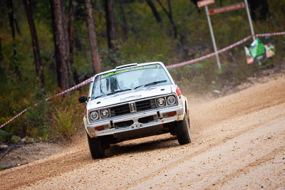 7;1979-Datsun-Stanza;30-November-2019;7;Alpine-Rally;Australia;C1;Datsun;Gippsland;Hugh-Reardon‒Smith;Rally;Ryan-Smart;VIC;auto;classic;historic;motorsport;racing;special-stage;super-telephoto;vintage