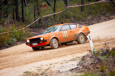 9;1977-Plymouth-Fire-Arrow;30-November-2019;9;Alpine-Rally;Australia;C2;David-Guest;Gippsland;Kade-Barrett;Plymouth;Rally;VIC;auto;classic;historic;motorsport;racing;special-stage;super-telephoto;vintage