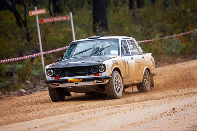 3;3;30-November-2019;Alpine-Rally;Australia;Brendan-Reeves;CRC;Datsun;Datsun-1600;Gippsland;Rally;Rhianon-Gelsomino;VIC;auto;classic;historic;motorsport;racing;special-stage;super-telephoto;vintage