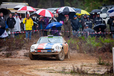 41;1971-Datsun-240Z;30-November-2019;41;Alpine-Rally;Australia;Datsun;Gippsland;P81;Peter-Dimmock;Rally;Russell-Hannah;VIC;auto;classic;historic;motorsport;racing;special-stage;super-telephoto;vintage