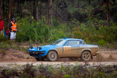 24;1980-Triumph-TR8;24;30-November-2019;Alpine-Rally;Australia;C1;Gippsland;Guy-Ruggles;Matthew-Ruggles;Rally;Triumph;VIC;auto;classic;historic;motorsport;racing;special-stage;super-telephoto;vintage