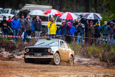 39;1978-Toyota-KE30-Corolla;30-November-2019;39;Alpine-Rally;Australia;Craig-Aggio;Gippsland;Megan-Benson;P81;Rally;Toyota;VIC;auto;classic;historic;motorsport;racing;special-stage;super-telephoto;vintage