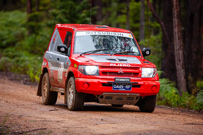 0;0;30-November-2019;Alpine-Rally;Australia;Gippsland;Mitsubishi-Pajero;Rally;VIC;auto;classic;historic;motorsport;racing;special-stage;super-telephoto;vintage