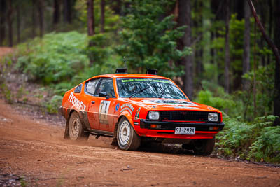 9;1977-Plymouth-Fire-Arrow;30-November-2019;9;Alpine-Rally;Australia;C2;David-Guest;Gippsland;Kade-Barrett;Plymouth;Rally;VIC;auto;classic;historic;motorsport;racing;special-stage;super-telephoto;vintage