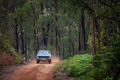 3;3;30-November-2019;Alpine-Rally;Australia;Brendan-Reeves;CRC;Datsun;Datsun-1600;Gippsland;Rally;Rhianon-Gelsomino;VIC;auto;classic;historic;motorsport;racing;special-stage;super-telephoto;vintage