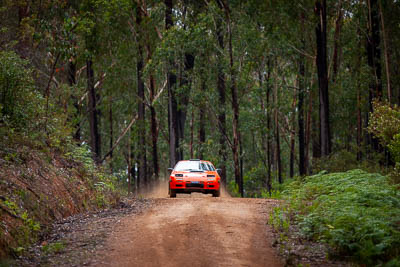 16;16;1985-Mazda-RX7;30-November-2019;Alpine-Rally;Australia;Gippsland;Mazda;P20;Phil-Hurle;Rally;Rowan-Woollard;VIC;auto;classic;historic;motorsport;racing;special-stage;super-telephoto;vintage