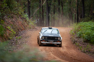 39;1978-Toyota-KE30-Corolla;30-November-2019;39;Alpine-Rally;Australia;Craig-Aggio;Gippsland;Megan-Benson;P81;Rally;Toyota;VIC;auto;classic;historic;motorsport;racing;special-stage;super-telephoto;vintage