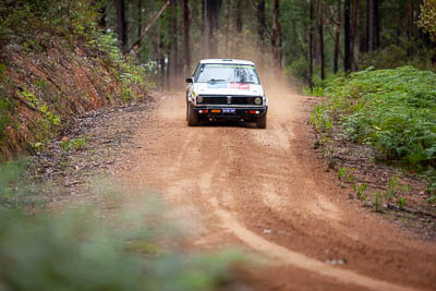 28;1979-Datsun-Stanza;28;30-November-2019;Alpine-Rally;Australia;C1;Darryn-Snooks;Datsun;Gippsland;Michael-Foreshew;Rally;VIC;auto;classic;historic;motorsport;racing;special-stage;super-telephoto;vintage