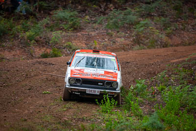 43;1975-Datsun-180B-SSS;30-November-2019;43;Alpine-Rally;Australia;Damien-Hanns;Datsun;Gippsland;P81;Rally;Stephen-Duthie;VIC;auto;classic;historic;motorsport;racing;special-stage;super-telephoto;vintage